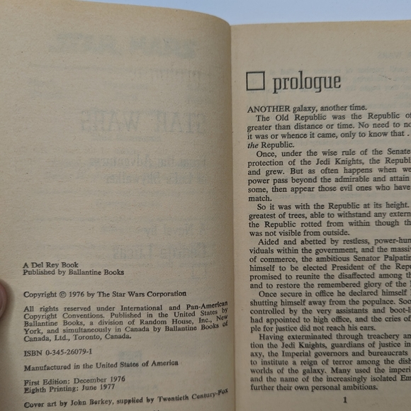 Vintage ~THE STAR WARS SAGA~ Trilogy Del-Rey Sci-Fi Paperback Books - Picture 10 of 12